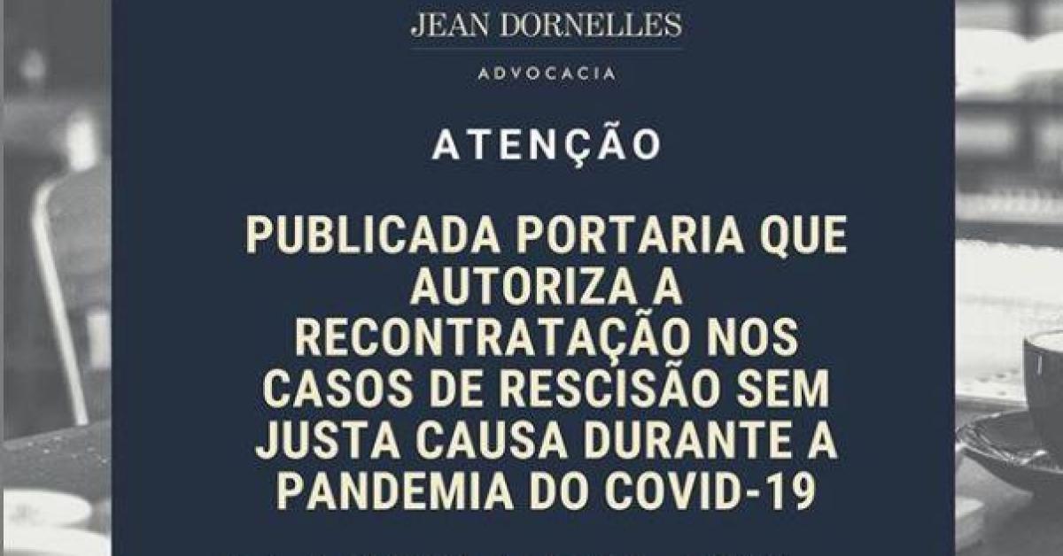 Imagem sobre Autorizado a recontratação durante a pandemia