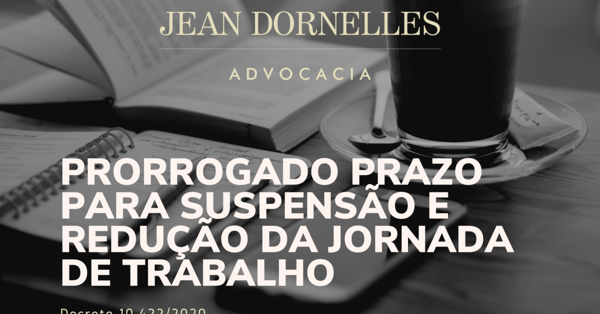 Imagem sobre Suspensão e Redução da Jornada de Trabalho